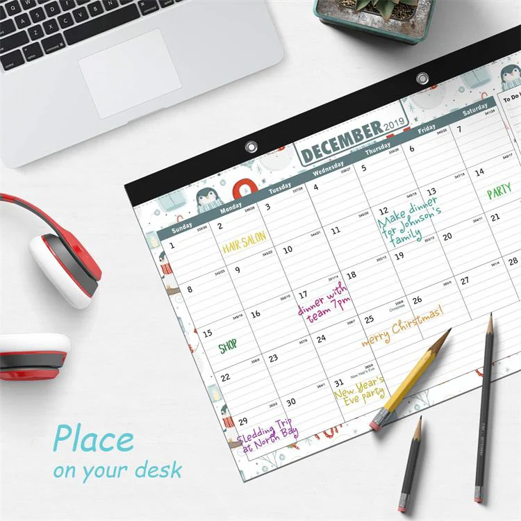 
Изготовленный На Заказ настенный календарь планировщик 2021 22x17 дюймов Большой настенный календарь 