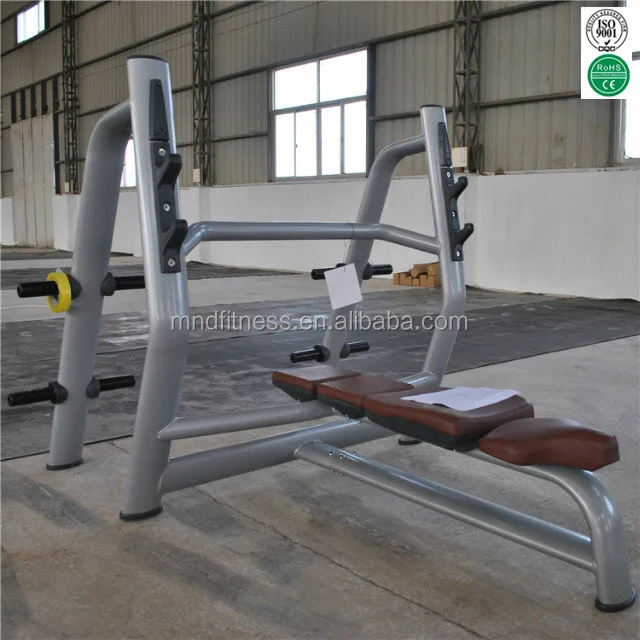 MOQ 1 Gym Use Bodybuilding Machine Weight Bench Workout Gym Home Fitness Equipment Flat Bench for Exercise