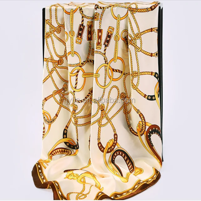 6 Color Square Silk Scarf