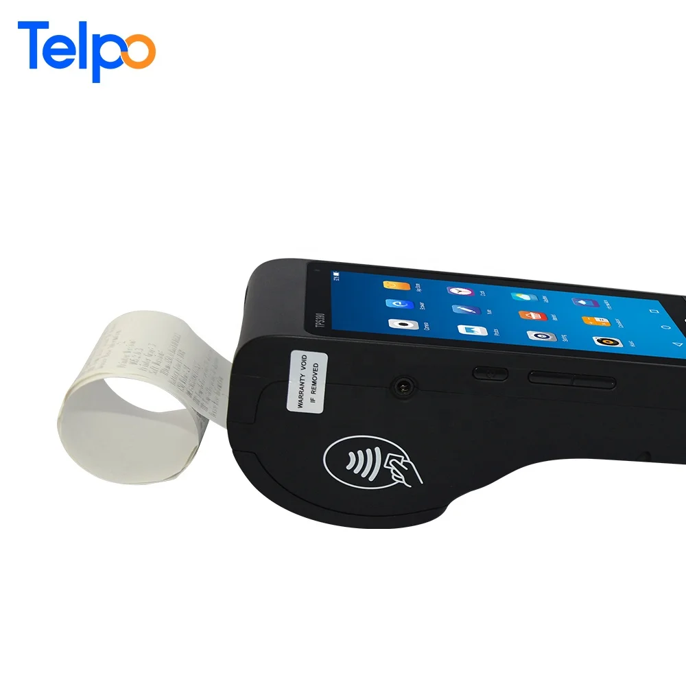 Telepower TPS390 портативный POS скиммер/сканер штрих-кода QR со встроенным принтером POS