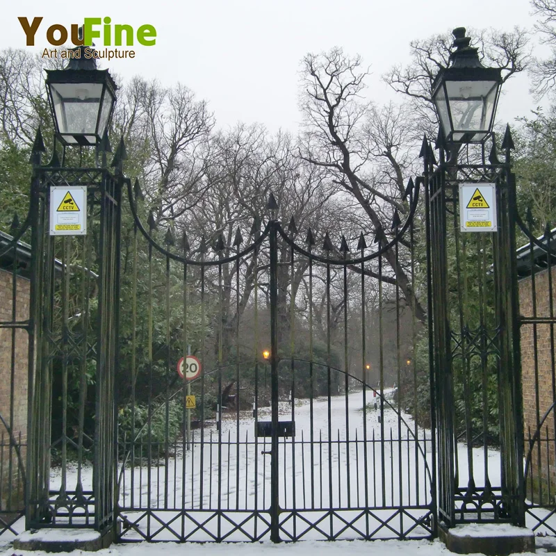 Fancy Wrought Iron Gate for Castle