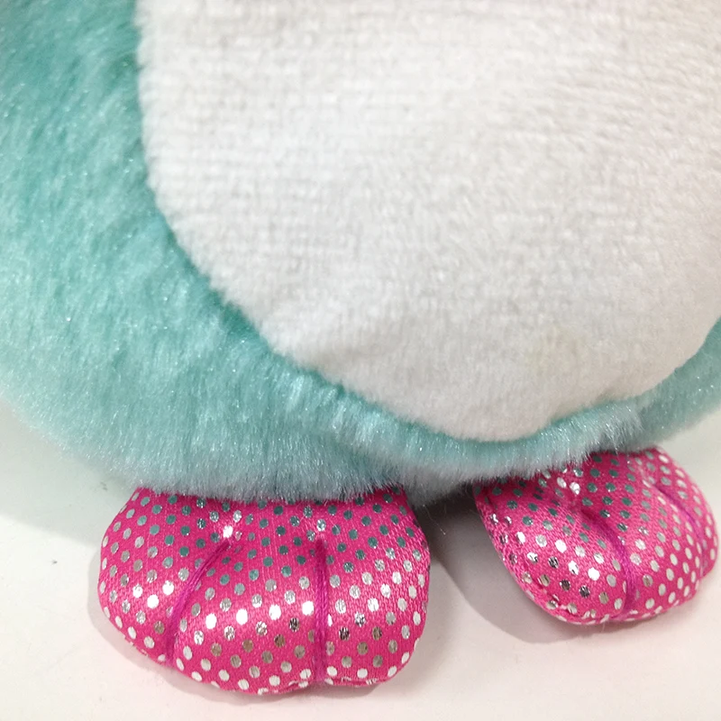 Plush Stuffed Penguin Soft Toy Doll With Glitter Big Eyes and Flower on Head