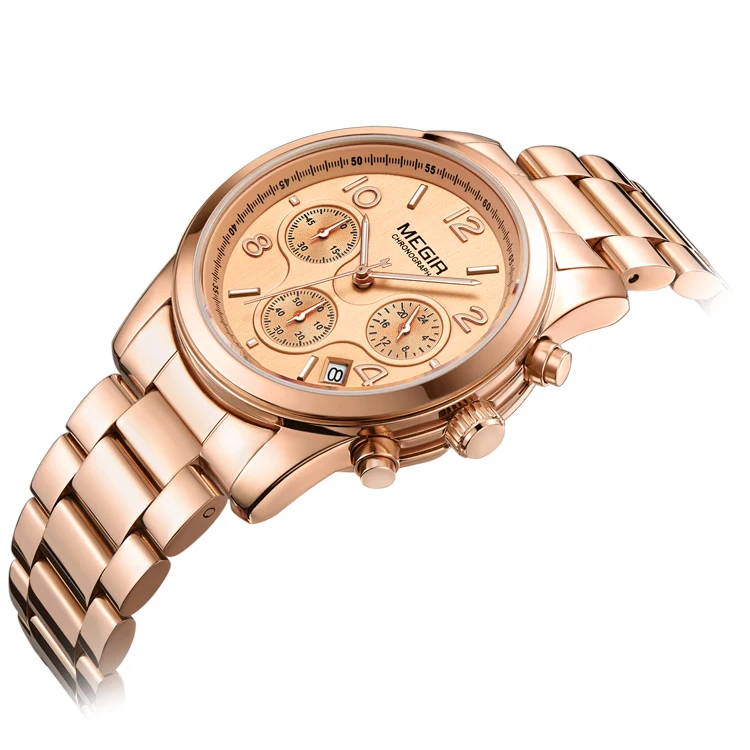 megir 2057 date chronograph women watch Alibaba