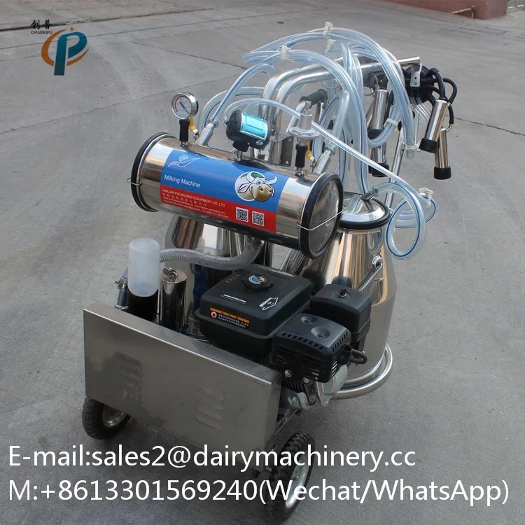 HL-JN08 бензиновый двигатель доильный аппарат для коровы с 250l вакуумный