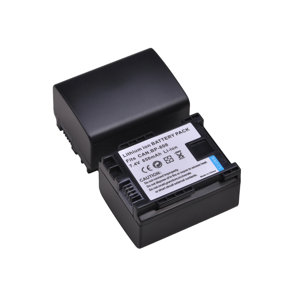 
BP-808 BP-809 BP-819 BP-827 7,4 mAh 850 V литий-ионная аккумуляторная батарея для Canon FS300 FS100 XA10 VIXIA HG20 HF21 HF S11 HF S10 HF11 