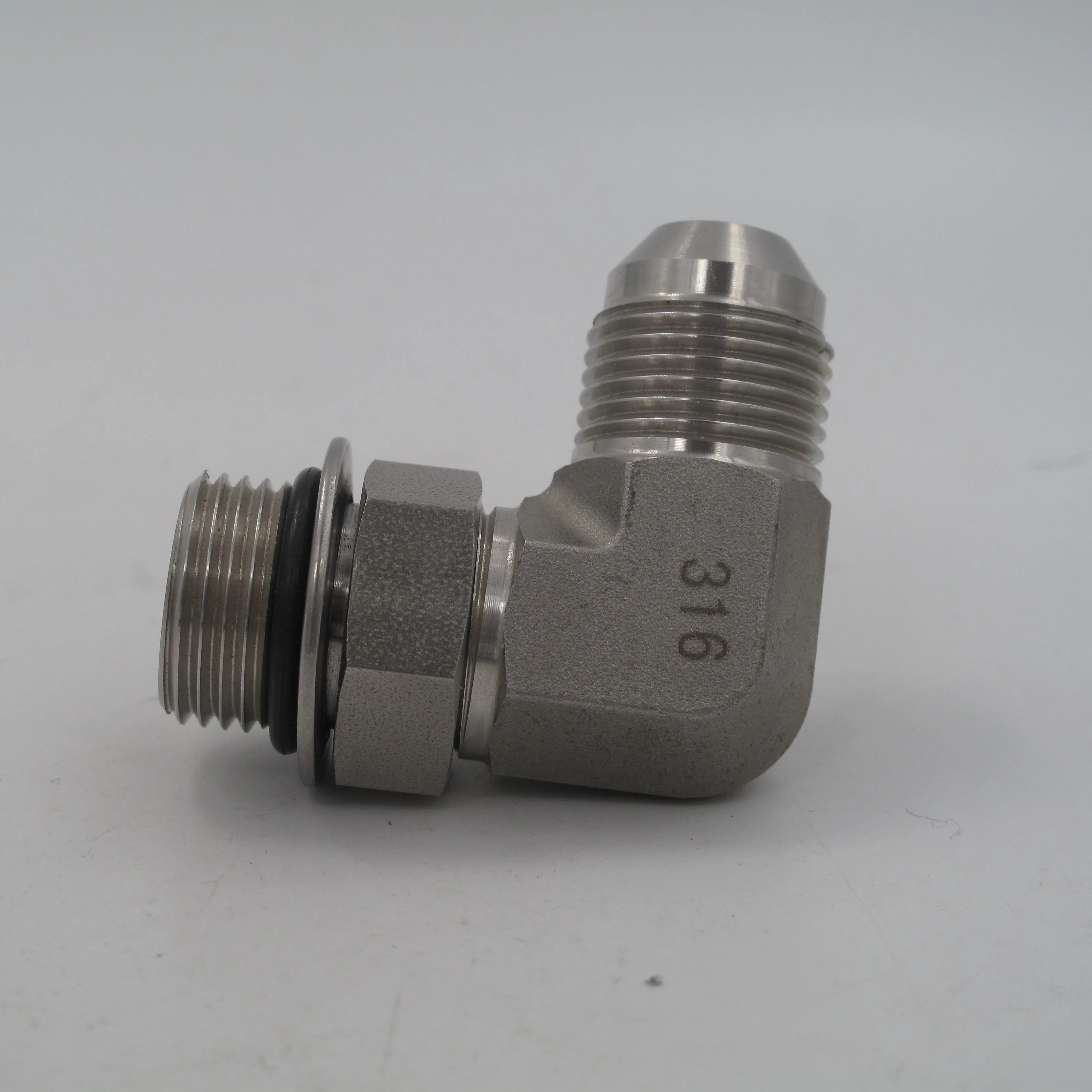 6801 штекер JIC к уплотнительному кольцу из нержавеющей стали Регулируемый переходник