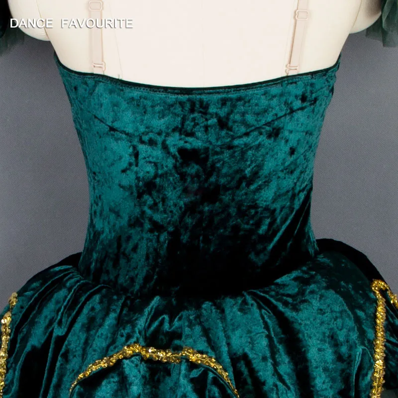 Classical Green Long Ballet Tutu Dress for Adult Girls - Ideal for  Performance and Competition Attire, Custom OEM Service Available