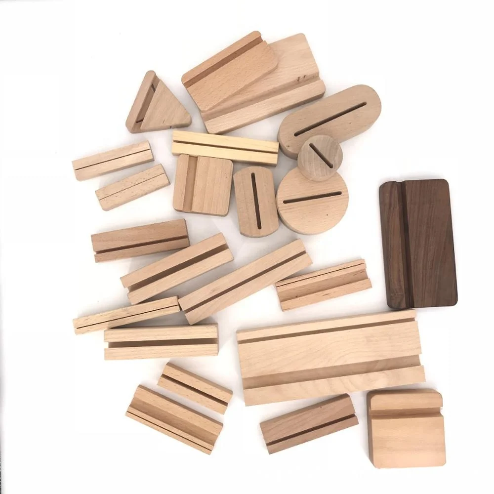 Wooden Card Base Desk Business Card Display Stand Wooden Card Holder Wood Product