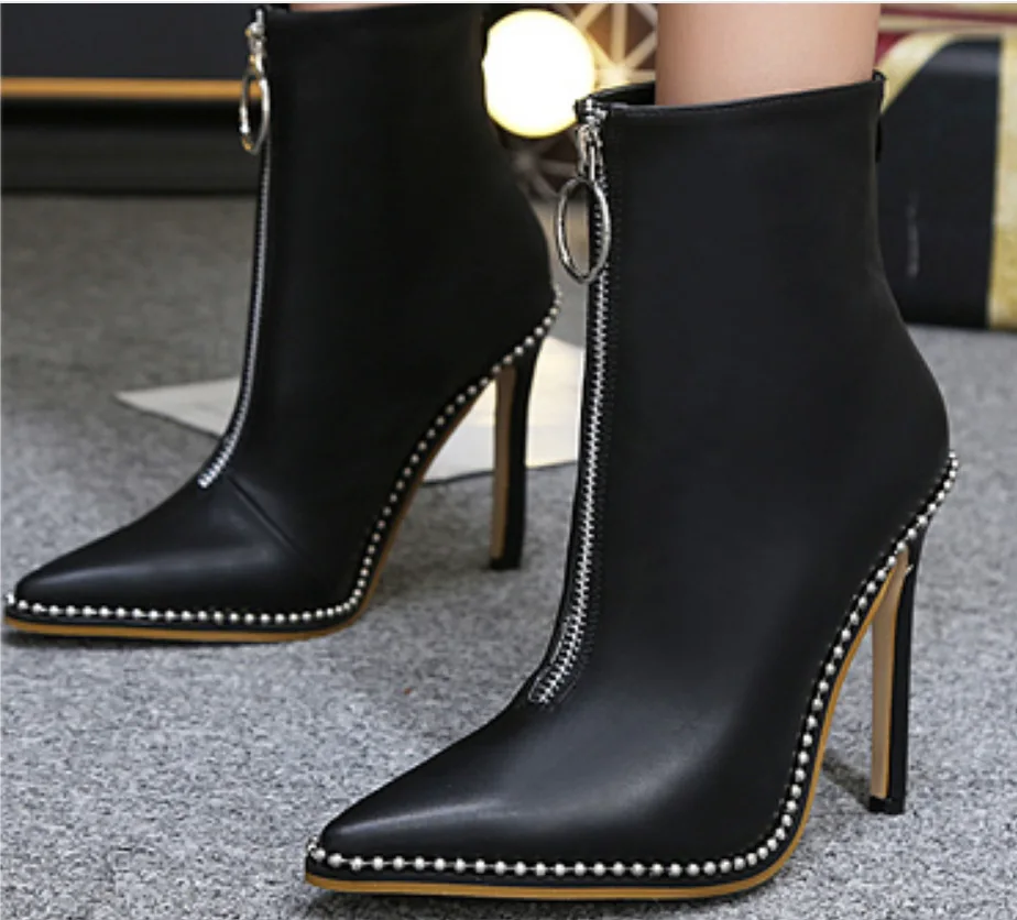 ladies pointed toe ankle boots