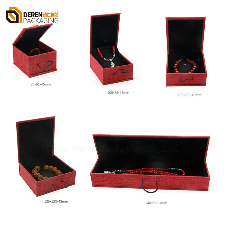 Custom Pink Velvet Jewellery Boxes Wholesale Bracelet Necklace Earring