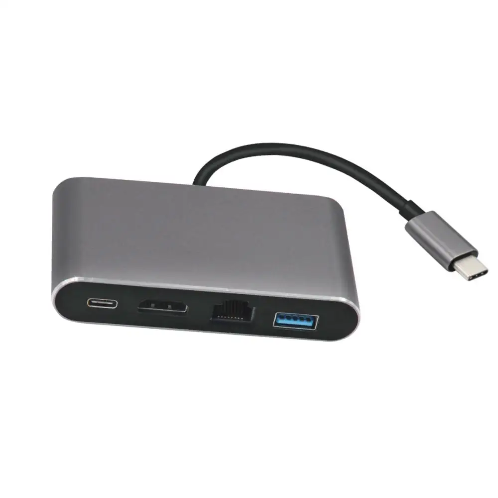 
 Умный Высокоскоростной HDMI Usb-концентратор Тип C 4 порта Usb 3,0 для macbook для телефона  