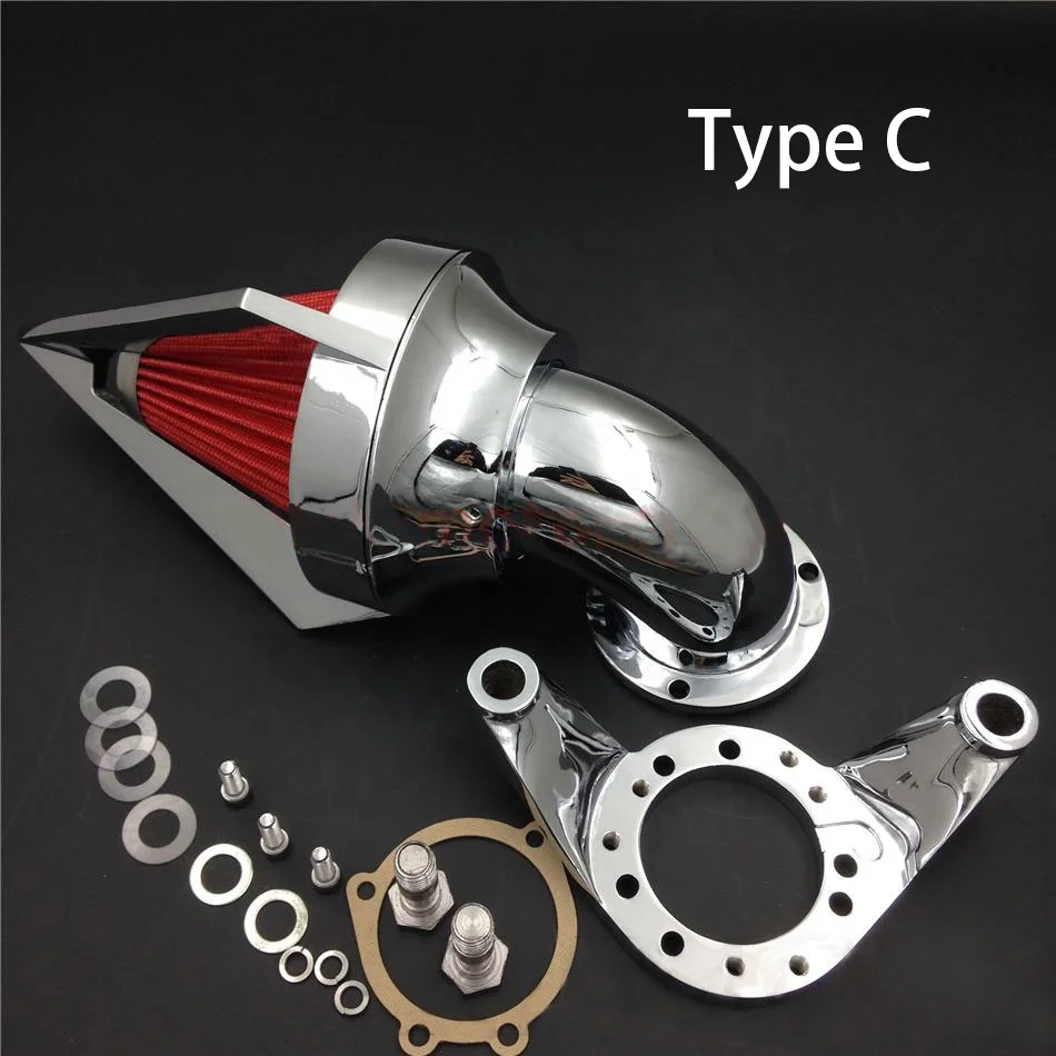 Мотоциклетные аксессуары, наборы воздушных очистителей с шипами, впускной фильтр для карбюратора Harley CV Delph V-Twin