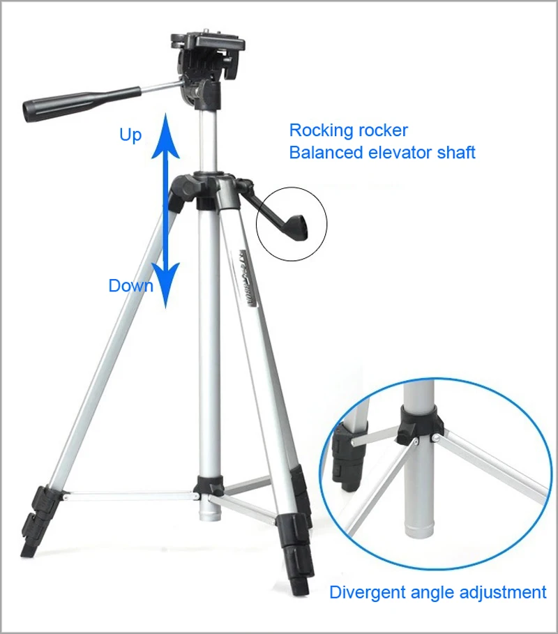 SLR Camera Portable Weifeng Tripod WF-330A WT-330A for Cellphone Smartphone 1340cm