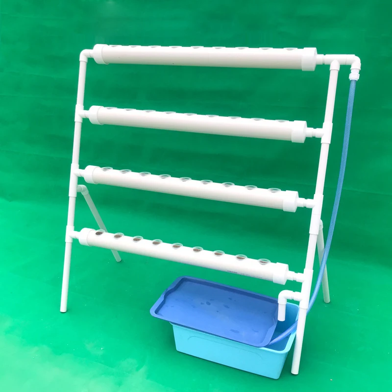 Professional Vertical Hydroponic PVC NFT Pipe 36-108 Holes Systems for Home Greenhouse Agriculture Automatic Pump Included