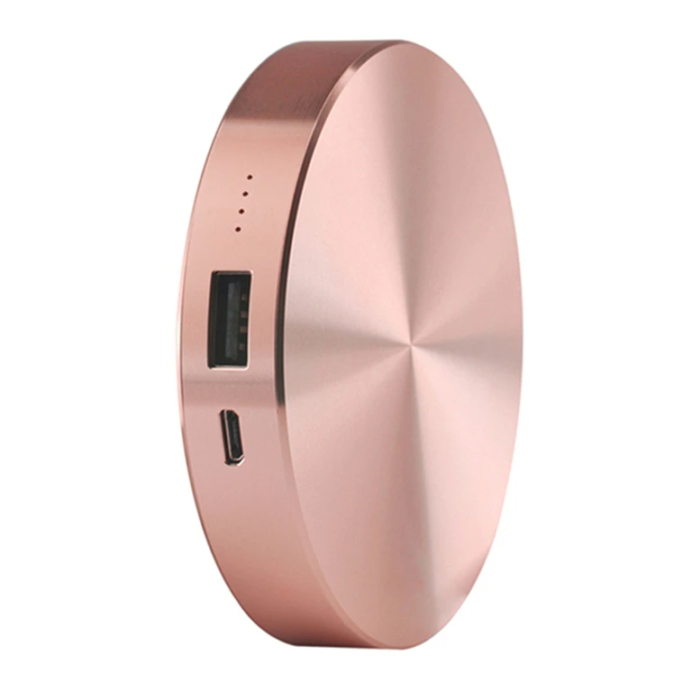 Mini Round Power Bank Aluminium Metal Powerbank 6000mAh Battery Banks