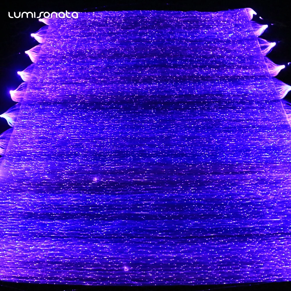 LED Light up Optic Fiber Fabric can Make 2 Clothing (100×140 cm,2 batteries  )