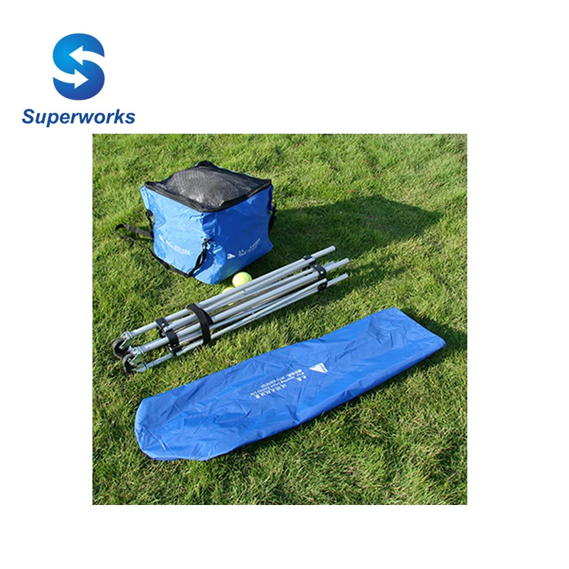 Портативная тележка для теннисных мячей складная с 4