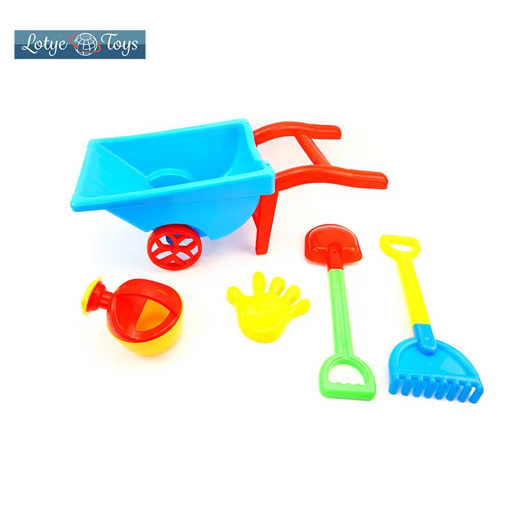 14 Pieces Kids Garden Wheelbarrow Play Set Sand Pit Beach Garden Tools