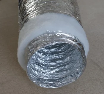 6 Inch Fiberglass Flexible Insulated Duct - Buy 6 Inch Insulated Flex ...