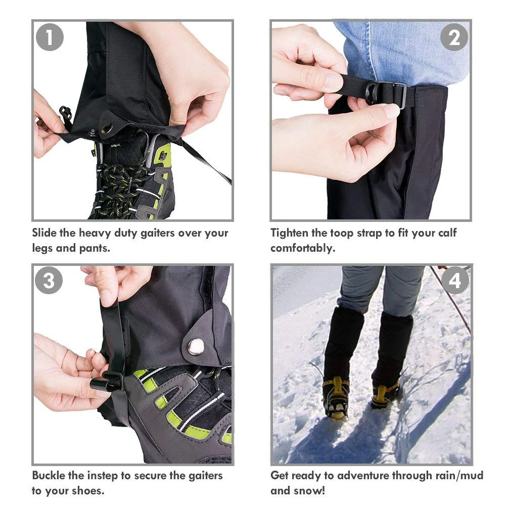 Wholesale Polyester Hunting Leg Gaietrs Protection Waterproof Leather