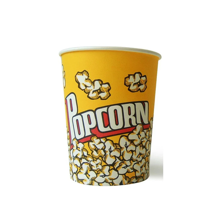 Multiple Sizes Disposable Paper Popcorn Bucket Popcorn Cup