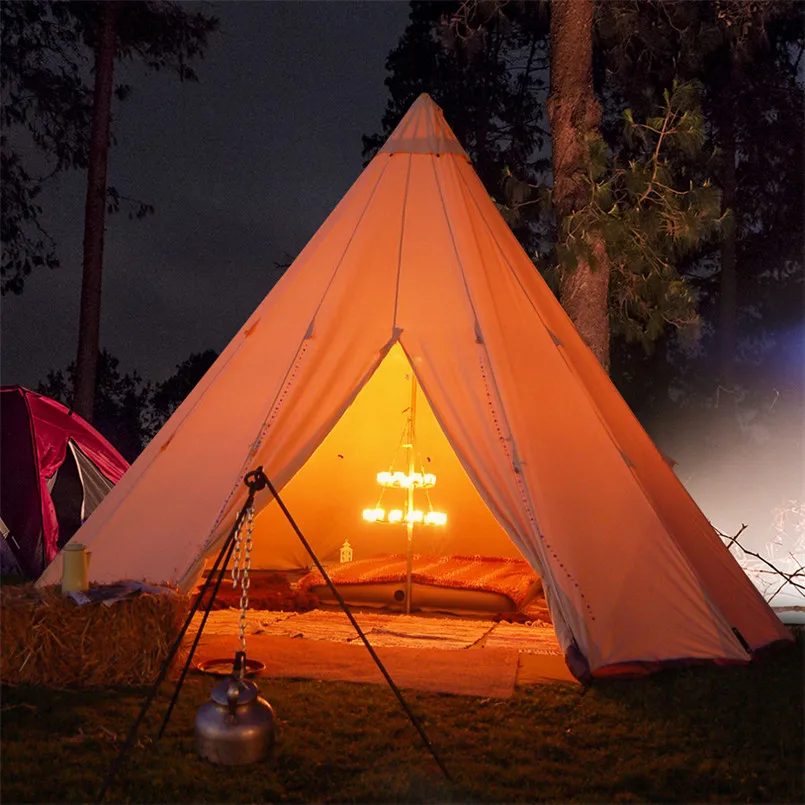 Teepee Tipi Style 5-8 Man Berth Person Camping Festival Wigwam Tent