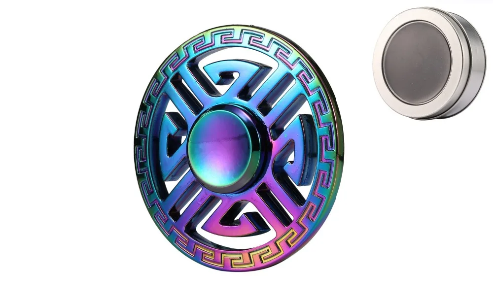 Rainbow Hand Spinner Fidget Zinc Alloy Multicolor Metal Fidget Spinner Metal Bearing EDC Finger Spinner Hand Relieves Stress
