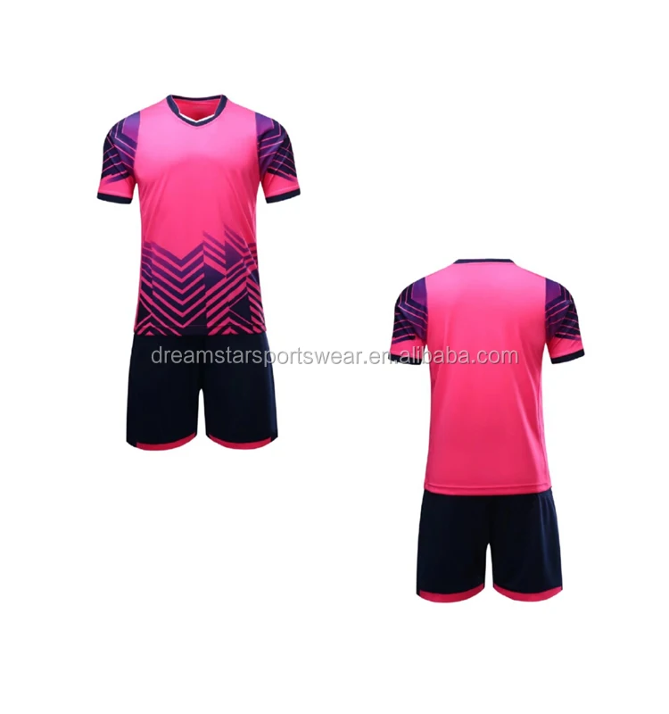 Design Pink Soccer Jerseys, Pink Football Uniforms Print-XTeamwear