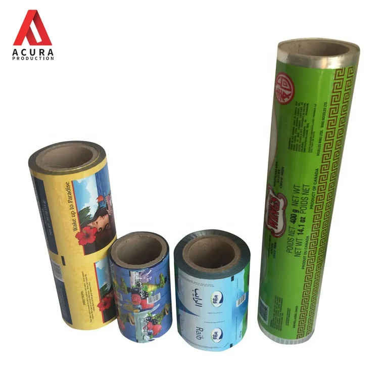 Food Grade Heat Sealable Flexible Packaging Plastic Roll stock Film With Printing For Coffee/Tea/Powder/Dried Food