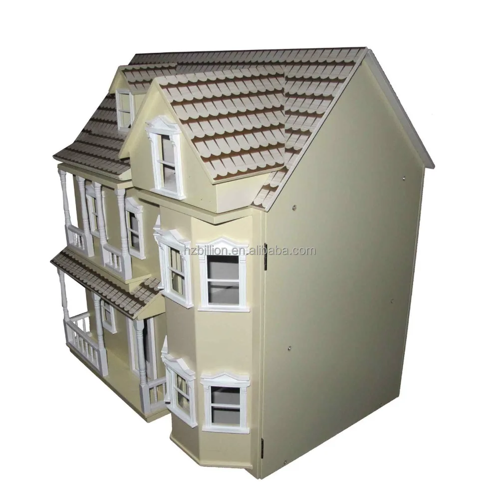 Maison de poupée à 3 étages pour enfants, bord de mer, 25 accessoires