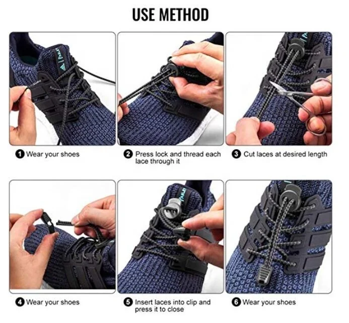 Эластичные шнурки без завязывания для