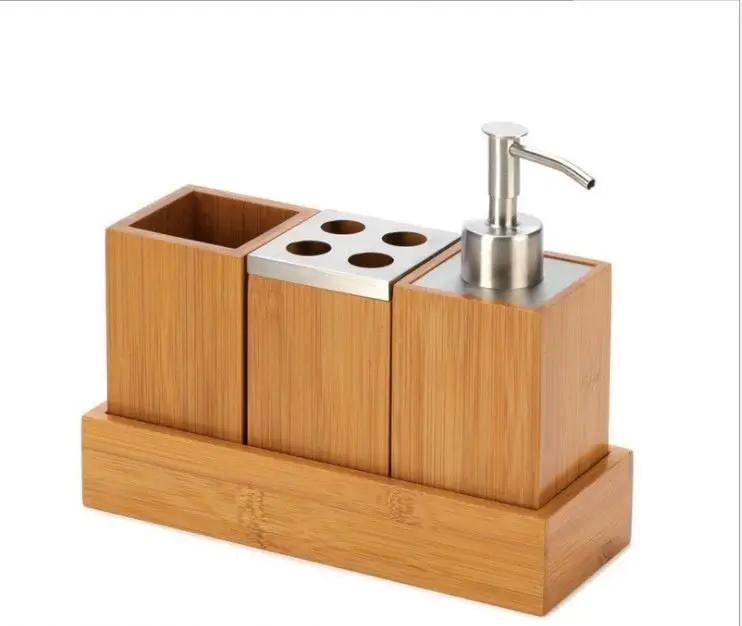 
Прямая поставка с завода, бамбуковый комплект для ванной комнаты, высококачественный комплект для ванной комнаты, Профессиональный индивидуальный набор для автомойки 