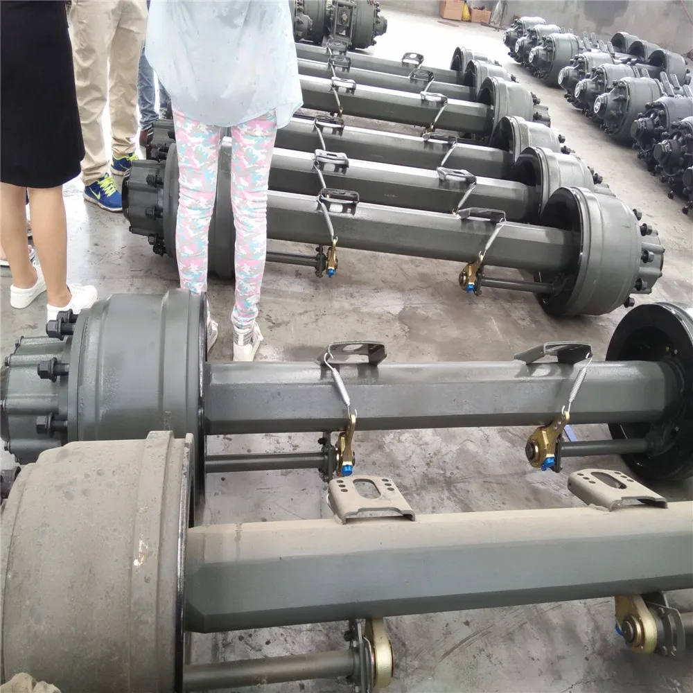 半卡车制造商美国类型 20t 重型拖车车轴为印度市场