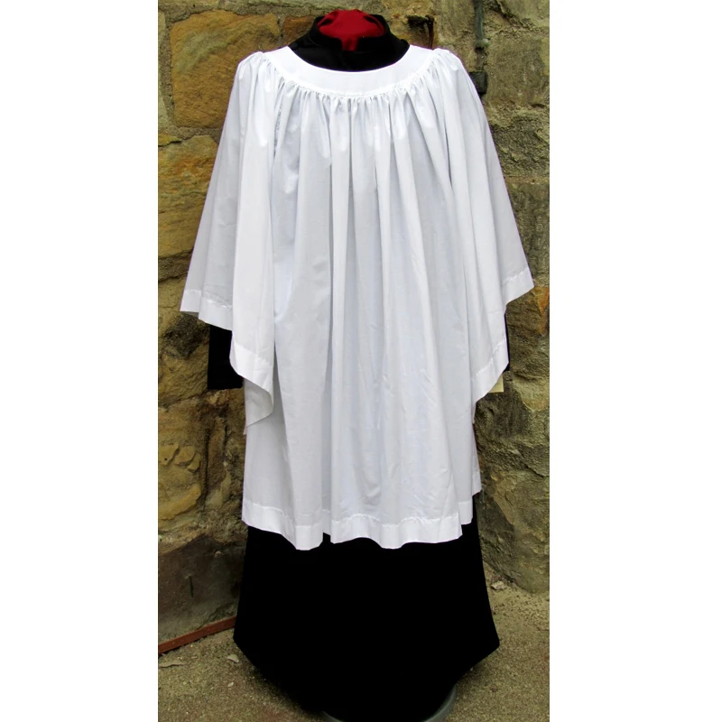 Изготовленный на заказ белый духовенный замок с кружевом