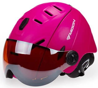 MOONスキーヘルメットCE  CPSC認証スキーヘルメットバイザー付き