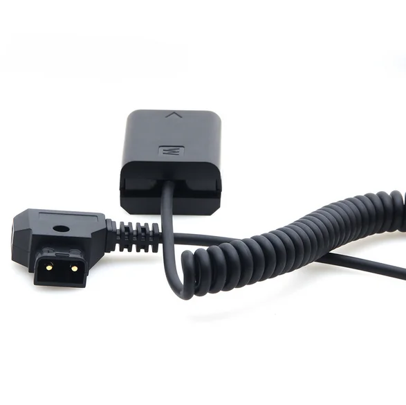 V-образное крепление D-Tap для NP-FW50 Переходник постоянного тока мощность аккумуляторная батарея адаптер спиральный кабель для a7 a7ii a7s a7r a7sii a7rii