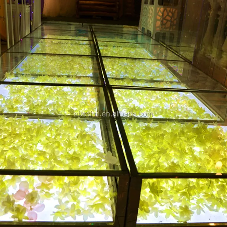 LED Lighting Artificial Flower Dance  Stage for Wedding Decoration