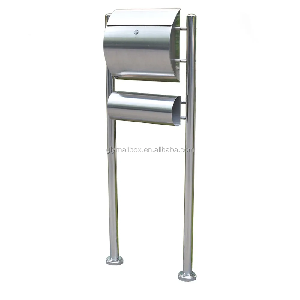 Large Stainless Steel Letter Mail Post Box Postbox Letterbox Mailbox Outdoor 