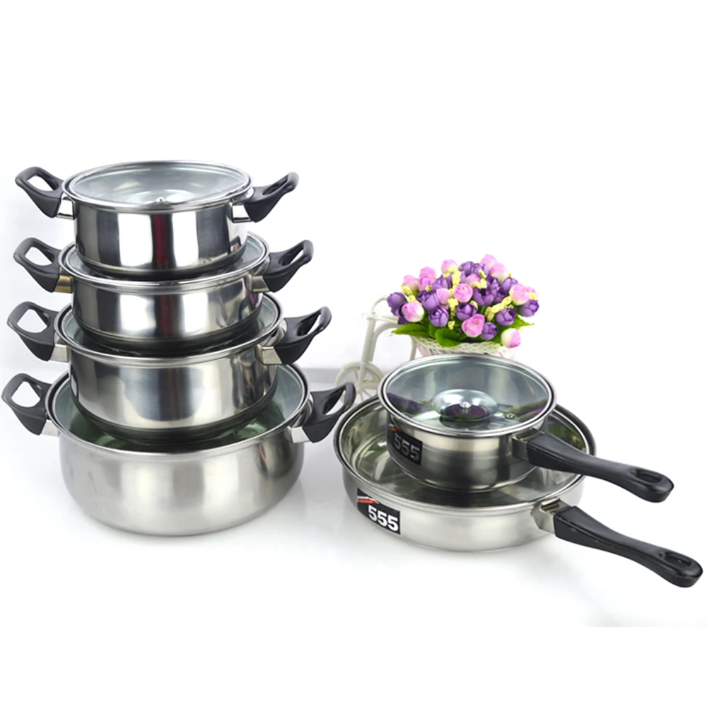 stainless steel cooking pot set