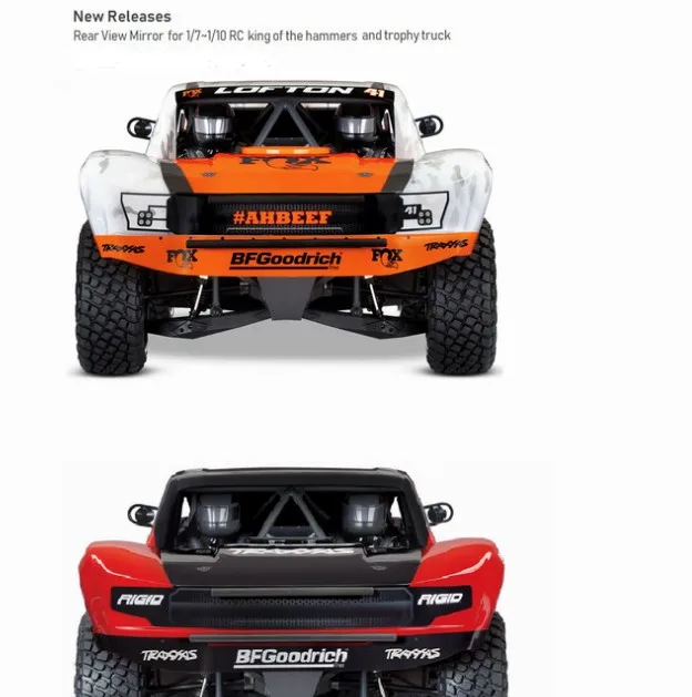 1/7 1/8 1/10 RC Racing Car Rear View Mirror Metal Hobby Style Radio Control for King of the Hammers Trophy Truck Off-Road Buggy