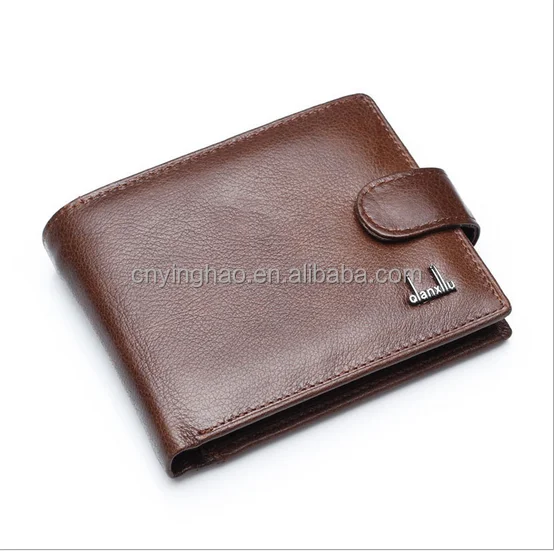 2016 designer genuine pu leather wallet men wallets luxury brand Brown  Striped russia money clip men's leather wallet male purse