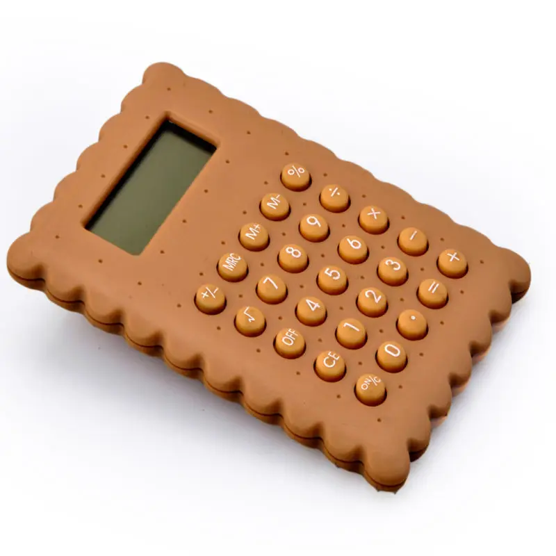 工場8桁かわいいチョコレートビスケットクッキーシェイプミニ超薄型ポケット電卓子供用 Buy クッキーの形ミニ電卓 チョコレートビスケット電卓 超薄型 電卓 Product On Alibaba Com