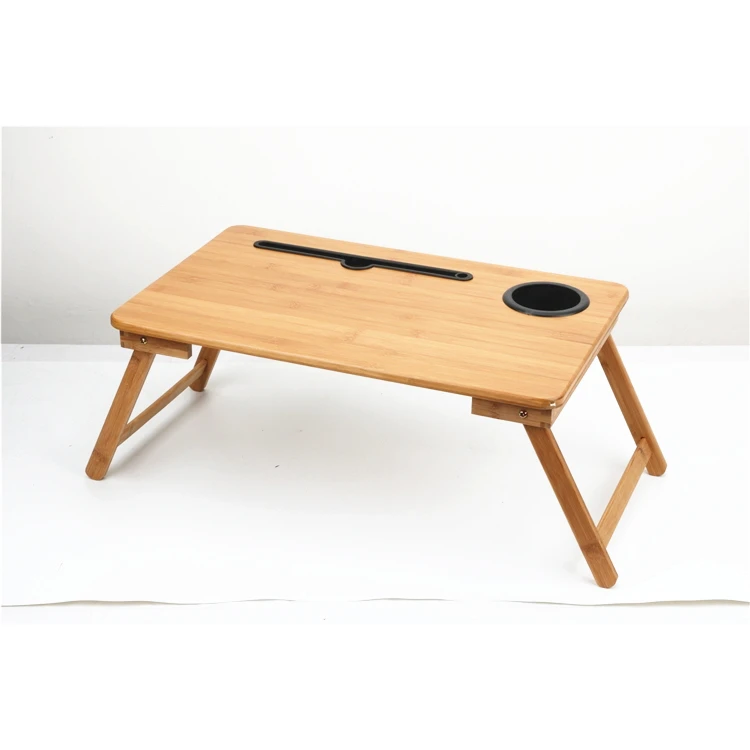 Заводская цена, многофункциональный складной стол, бамбуковый деревянный стол для ноутбука, учебный стол в кровати
