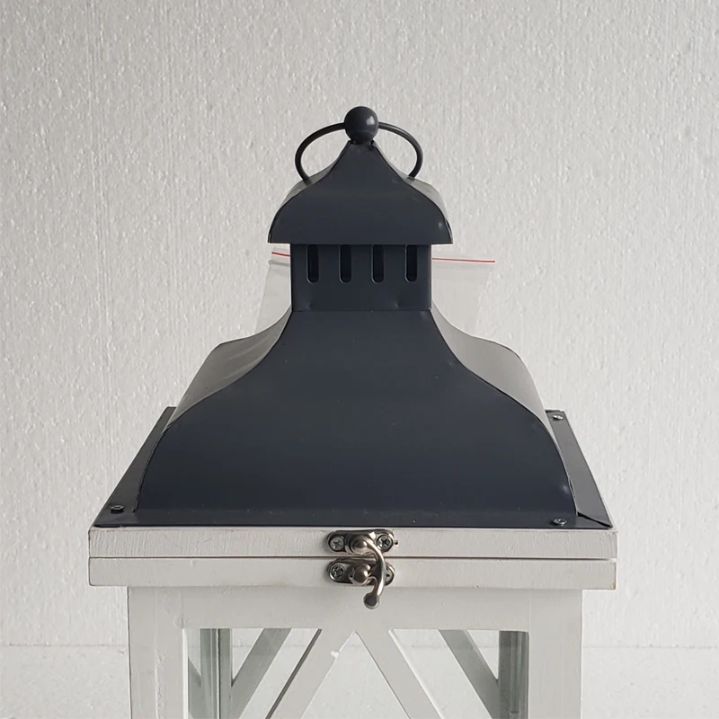 Lantern Decorative Set Of 3 Festival Lantern White Wood Lanterns Wedding For Decorative