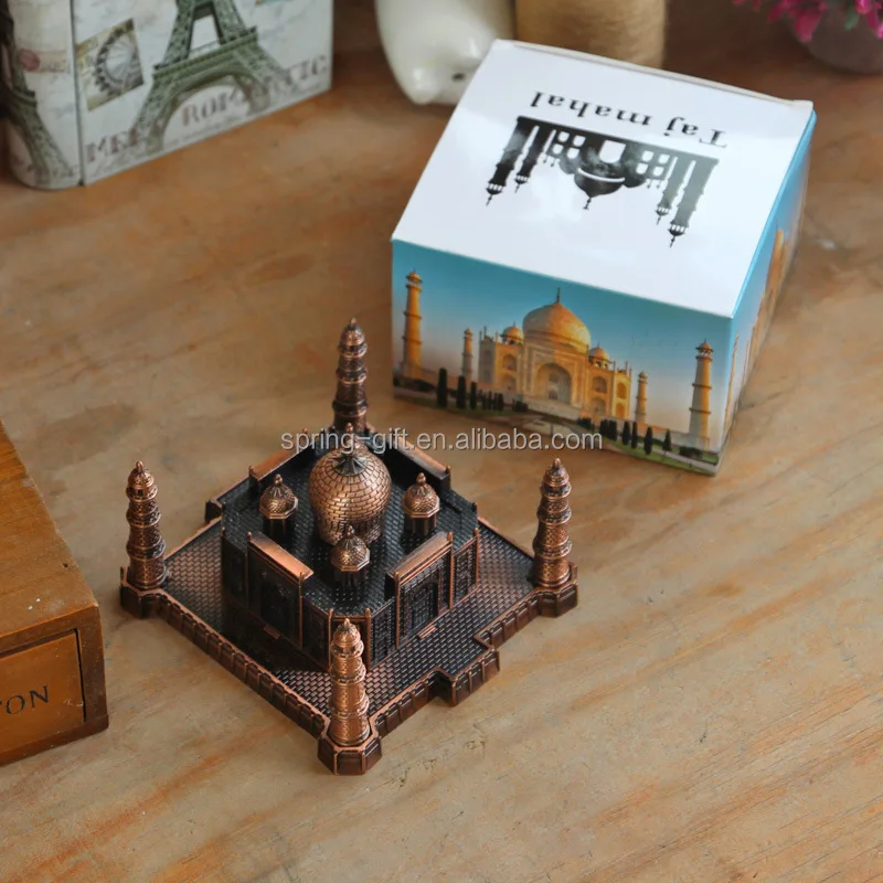 プロモーションギフトインドお土産金属タージマハルモデルメッキ技術