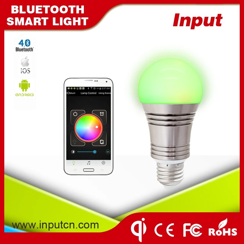 Смартфон app controlled смарт светодиодные лампы bluetooth светодиодные лампы умный лампы