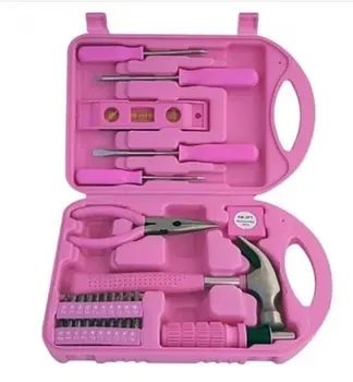 Promotion gift pink tools set for women mechanic tool set professional