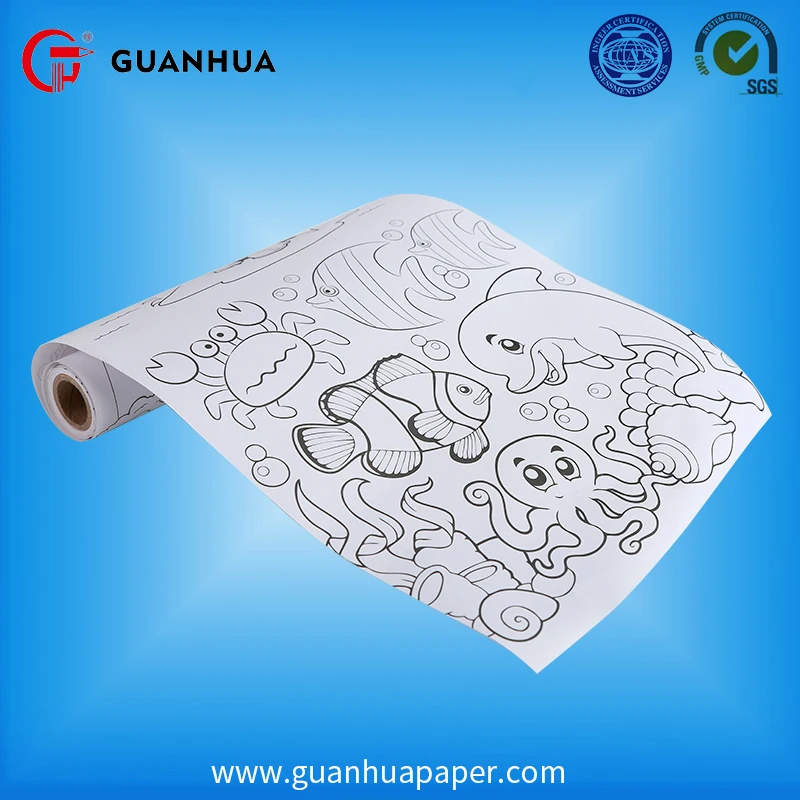 Пользовательские размеры 60gsm cad Плоттерная бумага рулон чернильная