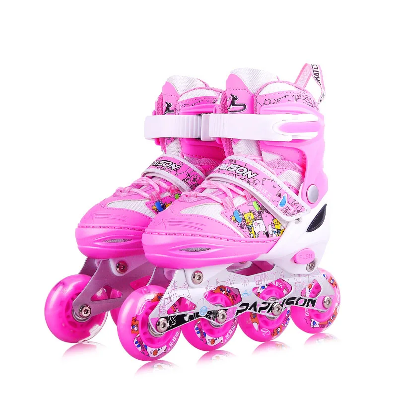 Children 4 Flashing Roller  Inline LED LIGHT  Skates