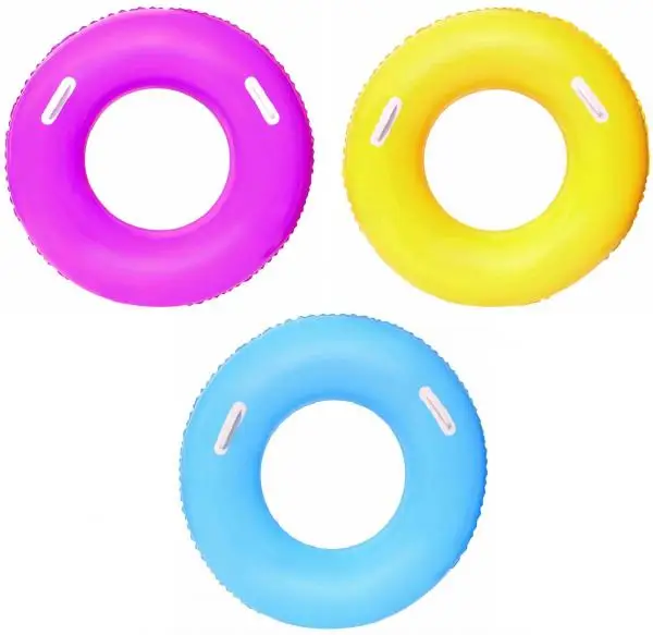 swim tube with handles